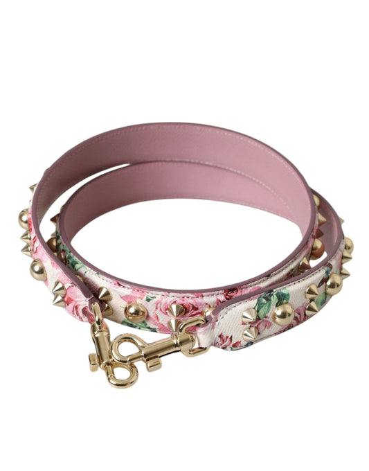 Shoulder Strap by Dolce & Gabbana for unisex in calf leather multicolor, pink, floral & signature features a effortlessly chic design, perfectly complementing the signature look of the Calf Leather Shoulder Strap.