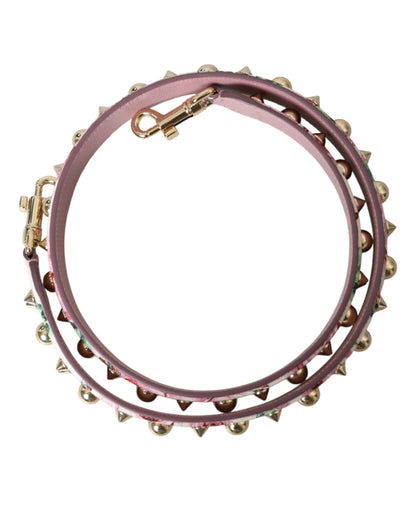 Shoulder Strap by Dolce & Gabbana for unisex in calf leather multicolor, pink, floral & signature features a contemporary design, highlighting the distinctive style of the Calf Leather Shoulder Strap with a contemporary finish.