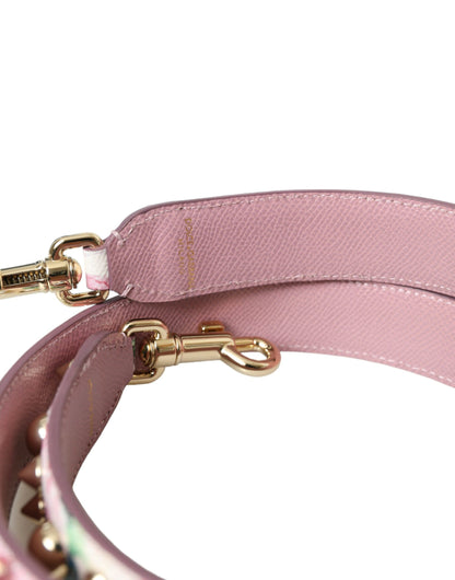 Shoulder Strap by Dolce & Gabbana for unisex in calf leather multicolor, pink, floral & signature features a effortlessly chic design, perfectly complementing the signature look of the Calf Leather Shoulder Strap.