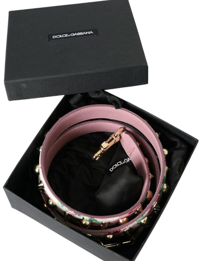 Shoulder Strap from Dolce & Gabbana for unisex in calf leather multicolor, pink, floral & signature features an on trend design from the Calf Leather Shoulder Strap collection, highlighting a premium look.