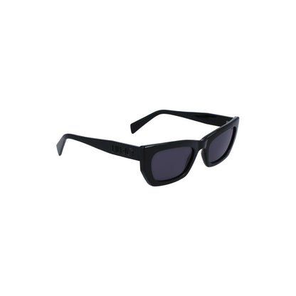 This Sunglasses by Liu Jo for women in plastic black presents a sumptuous silhouette, showcasing a sumptuous in black coloured frame and high-performance .