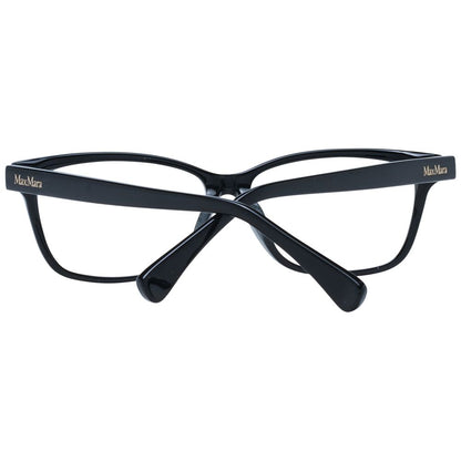 Eyeglasses Frames by Max Mara for women in plastic black features a refined silhouette, showcasing a refined black coloured frame and full-frame frame design for a sophisticated, premium look.