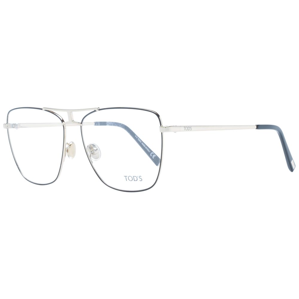 Eyeglasses Frames by Tod's for women in black features an refined silhouette, showcasing the refined black coloured frame and sophisticated full-frame frame design.