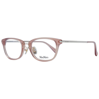 Eyeglasses Frames by Max Mara for women in plastic beige features an refined silhouette, showcasing the refined beige coloured frame and sophisticated full-frame frame design.