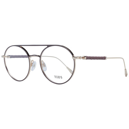 Eyeglasses Frames by Tod's for women in and brown showcases an refined full-frame frame design featuring a sophisticated brown coloured frame for an refined and refined aesthetic.