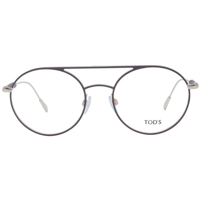 Eyeglasses Frames by Tod's for women in brown showcases a refined full-frame frame design with a refined brown coloured frame finish for a refined and sophisticated look.