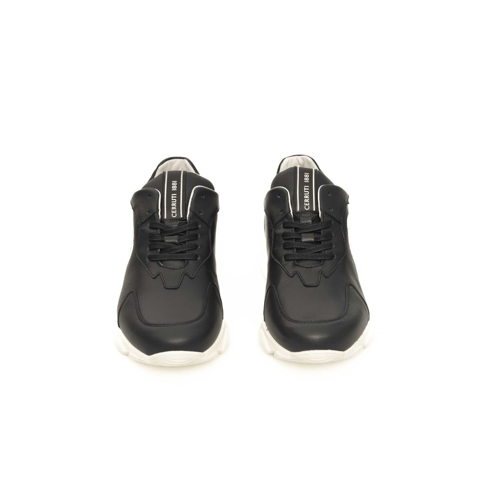 Sneakers by Cerruti 1881 for men in leather & rubber blue presents a sumptuous silhouette, artfully capturing the essence of the Explorer Men's Fashion Leather & Rubber Sneakers with its sumptuous fashion style design.
