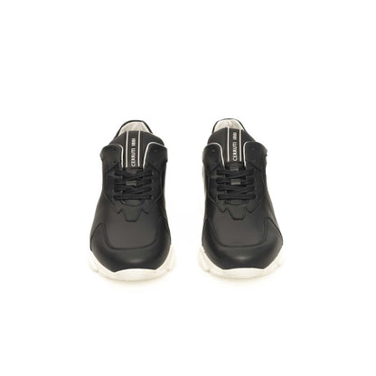 Sneakers by Cerruti 1881 for men in leather & rubber blue presents a sumptuous silhouette, artfully capturing the essence of the Explorer Men's Fashion Leather & Rubber Sneakers with its sumptuous fashion style design.