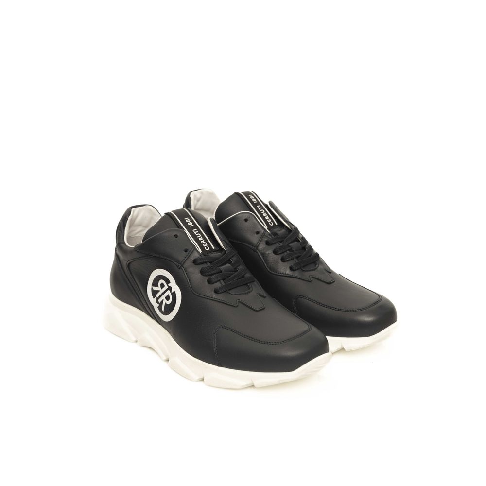 Sneakers by Cerruti 1881 for men in leather & rubber blue presents a sumptuous silhouette as Explorer Men's Fashion Leather & Rubber Sneakers, expertly defined by a sumptuous fashion style for a sumptuous, high-fashion look.