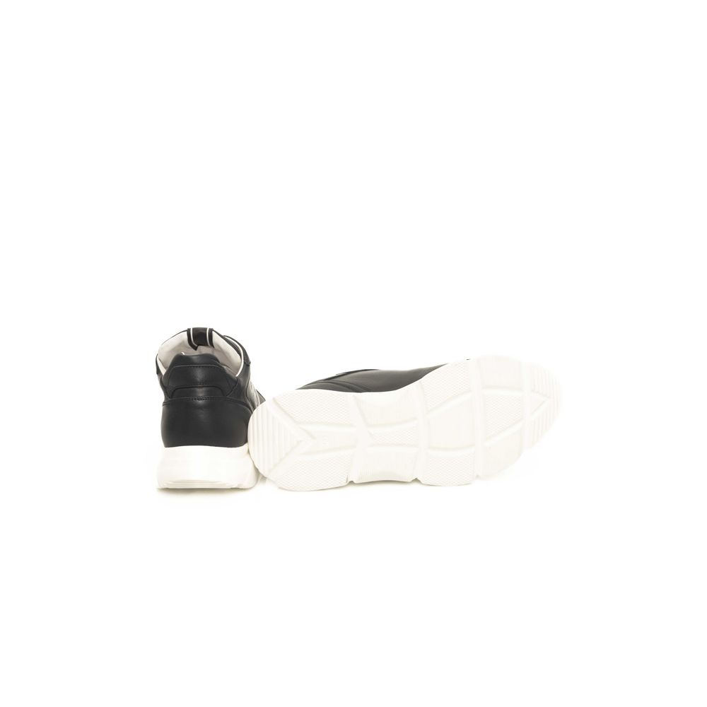 Sneakers by Cerruti 1881 for men in leather & rubber blue presents a sumptuous silhouette from the Explorer Men's Fashion Leather & Rubber Sneakers collection, showcasing a sumptuous fashion style for an elevated aesthetic.
