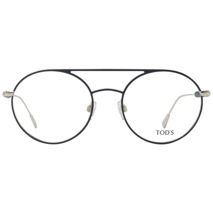 Eyeglasses Frames by Tod's for women in metal black features an refined silhouette, showcasing the refined black coloured frame and sophisticated full-frame frame design.