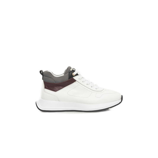 Sneakers by Cerruti 1881 for women in leather white & signature features an sumptuous design from the Women's Casual Leather Sneakers collection, highlighting a sumptuous casual style for a premium, high-fashion look.