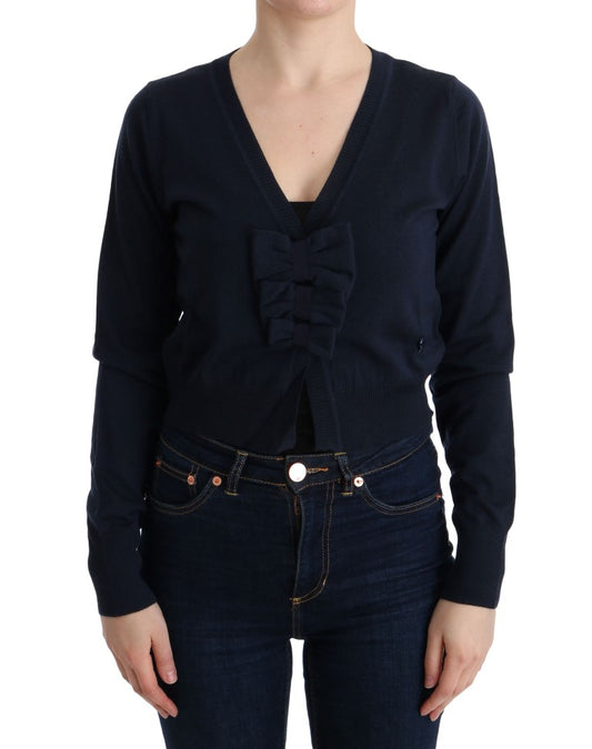 Marghi Lo' Women's Blue Wool Blouse Sweater