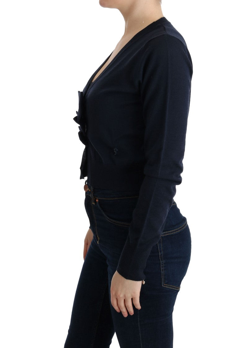 Marghi Lo' Women's Blue Wool Blouse Sweater