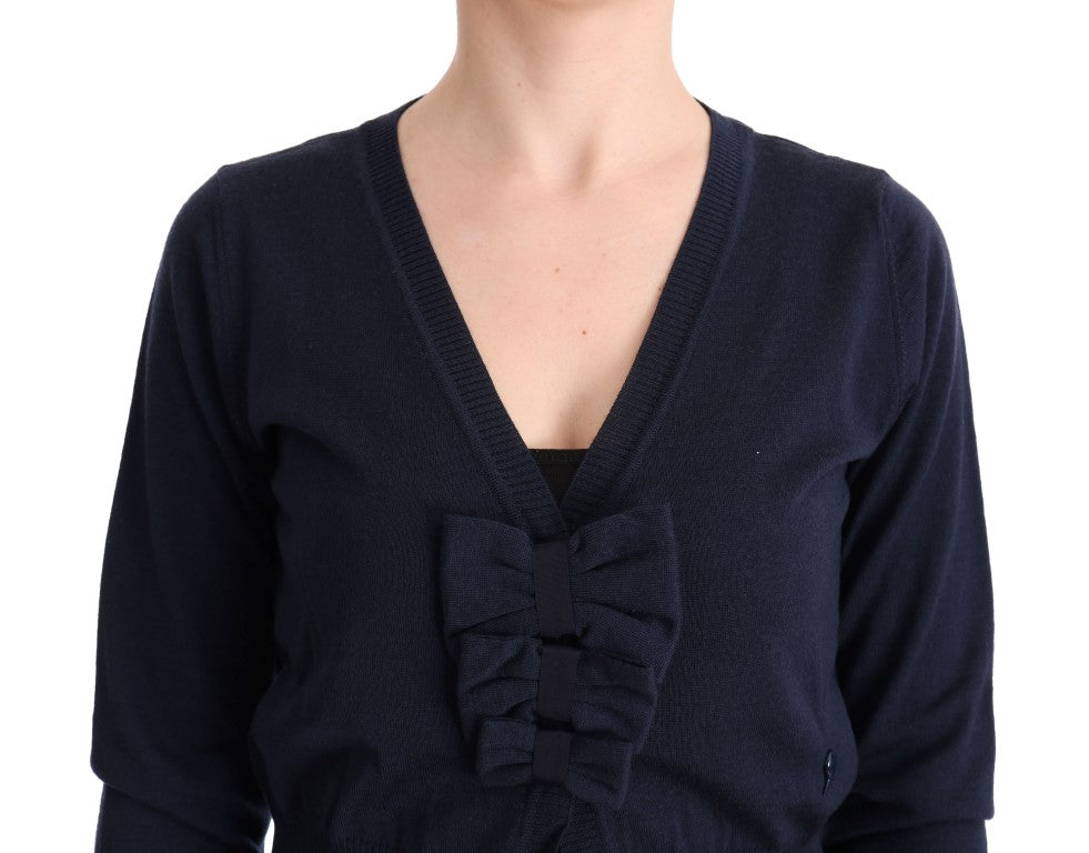 Marghi Lo' Women's Blue Wool Blouse Sweater