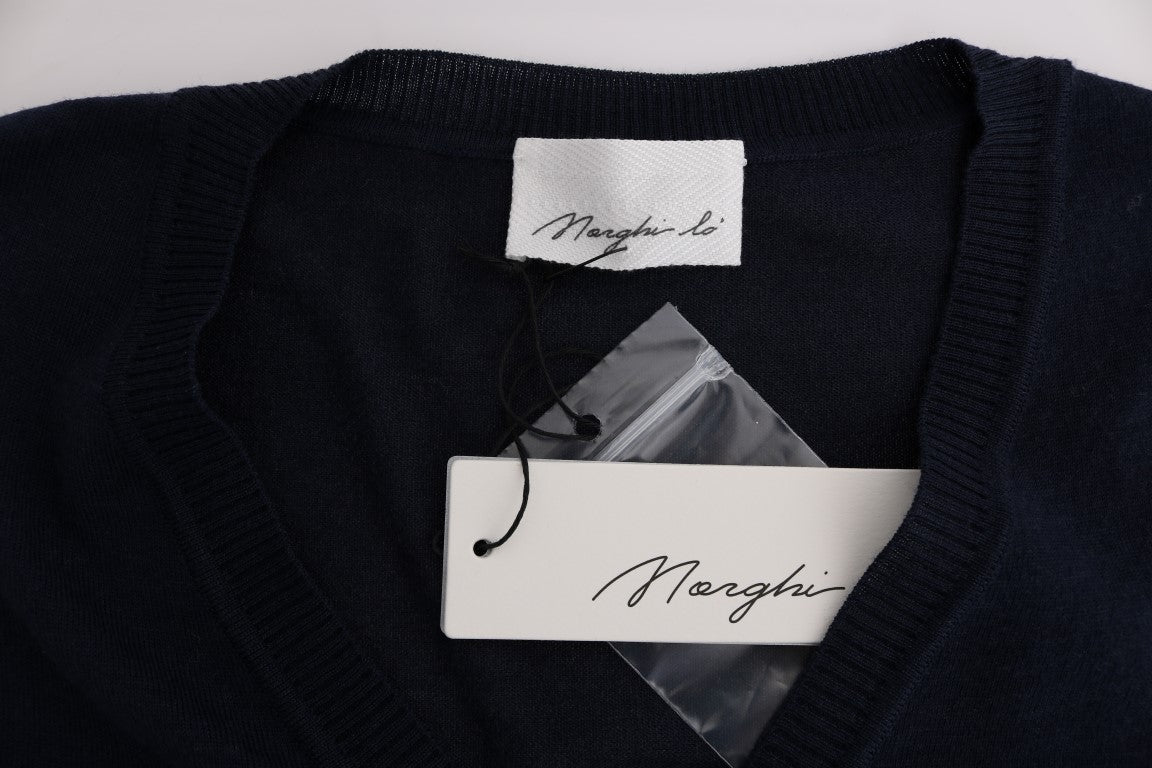 Marghi Lo' Women's Blue Wool Blouse Sweater