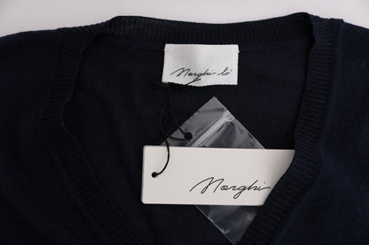 Marghi Lo' Women's Blue Wool Blouse Sweater
