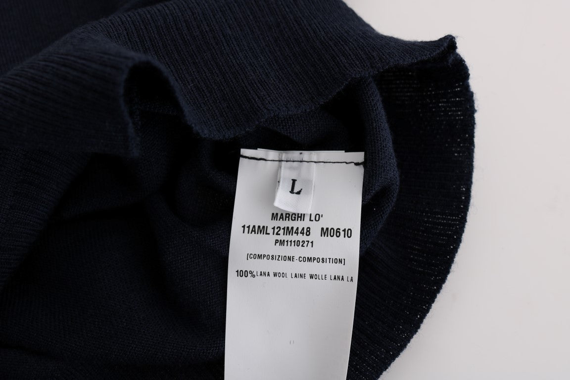 Marghi Lo' Women's Blue Wool Blouse Sweater
