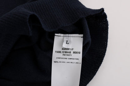 Marghi Lo' Women's Blue Wool Blouse Sweater