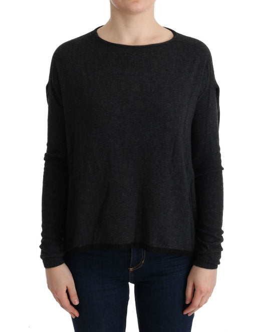 Costume National Women's Grey Viscose Knitted Sweater