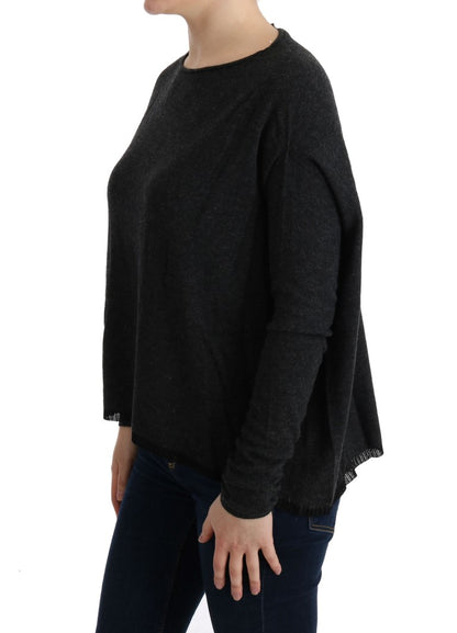 Costume National Women's Grey Viscose Knitted Sweater
