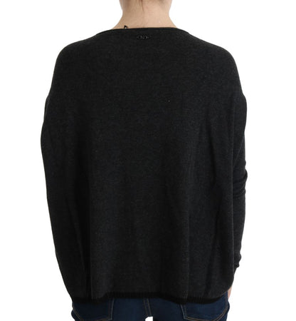 Costume National Women's Grey Viscose Knitted Sweater