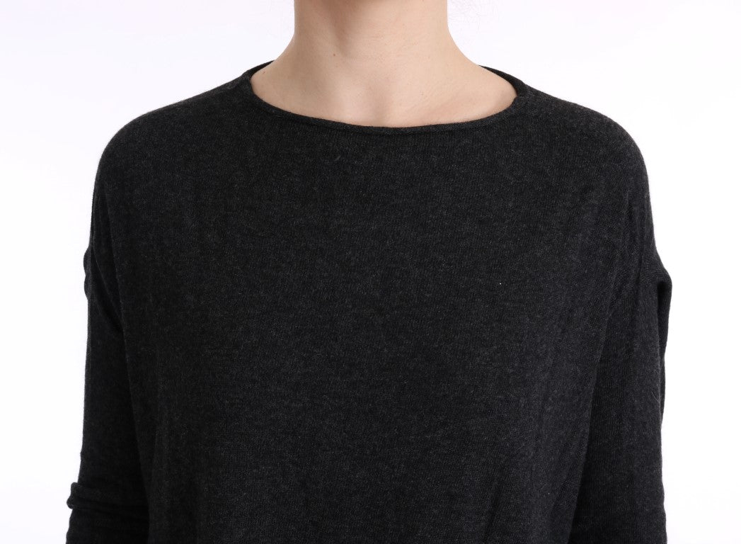 Costume National Women's Grey Viscose Knitted Sweater
