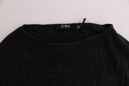 Costume National Women's Grey Viscose Knitted Sweater