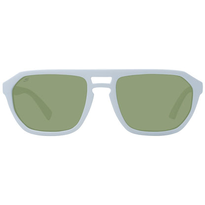 Sunglasses by Serengeti for men in eco-nylon white features a sumptuous silhouette, showcasing a sumptuous aviator full-rim frame design in white coloured frame with high-performance photochromatic polarized lens.
