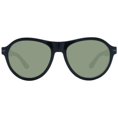 This Sunglasses by Serengeti for men in acetate black presents a sumptuous silhouette, showcasing a sumptuous full-rim round frame design in black coloured frame and high-performance photochromatic polarized category-3-dark-tint lens.