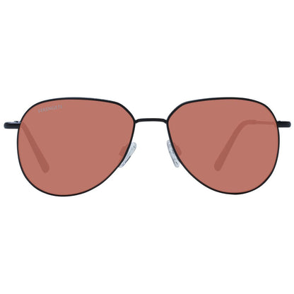 Sunglasses by Serengeti for men in metal black features a sumptuous silhouette, showcasing a sumptuous full-rim round frame design in black coloured frame with high-performance photochromatic polarized lens.