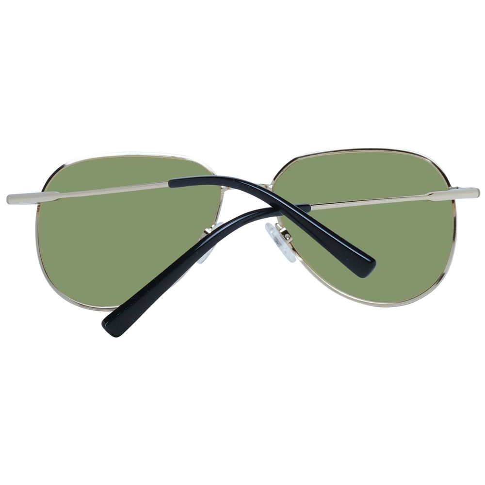 Sunglasses by Serengeti for unisex in metal gold features an lustrous full-rim round frame design with gold coloured frame detailing and photochromatic category-3-dark-tint lens for a lustrous aesthetic.
