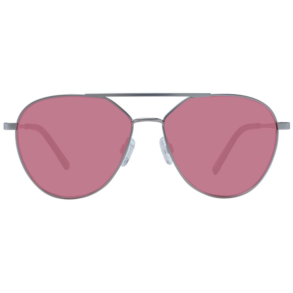 Sunglasses by Serengeti for unisex in metal silver features a sumptuous silhouette, showcasing a sumptuous aviator full-rim frame design in silver coloured frame with high-performance photochromatic lens.