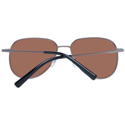 Sunglasses by Serengeti for unisex in metal and bronze presents a sumptuous silhouette, featuring bronze coloured frame and full-rim round frame design with photochromatic polarized category-3-dark-tint lens for a sumptuous look.