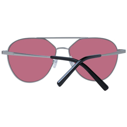 This Sunglasses by Serengeti for unisex in metal silver presents a sumptuous silhouette, showcasing a sumptuous aviator full-rim frame design in silver coloured frame and high-performance photochromatic lens.