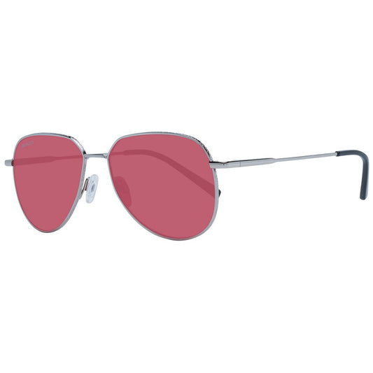 Sunglasses by Serengeti for unisex in metal and silver featuring an opulent full-rim round frame design with a sophisticated silver coloured frame finish and high-performance photochromatic polarized category-3-dark-tint lens.