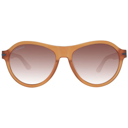 Sunglasses by Serengeti for men in acetate brown features an lustrous full-rim round frame design with brown coloured frame detailing and photochromatic polarized lens for a lustrous aesthetic.