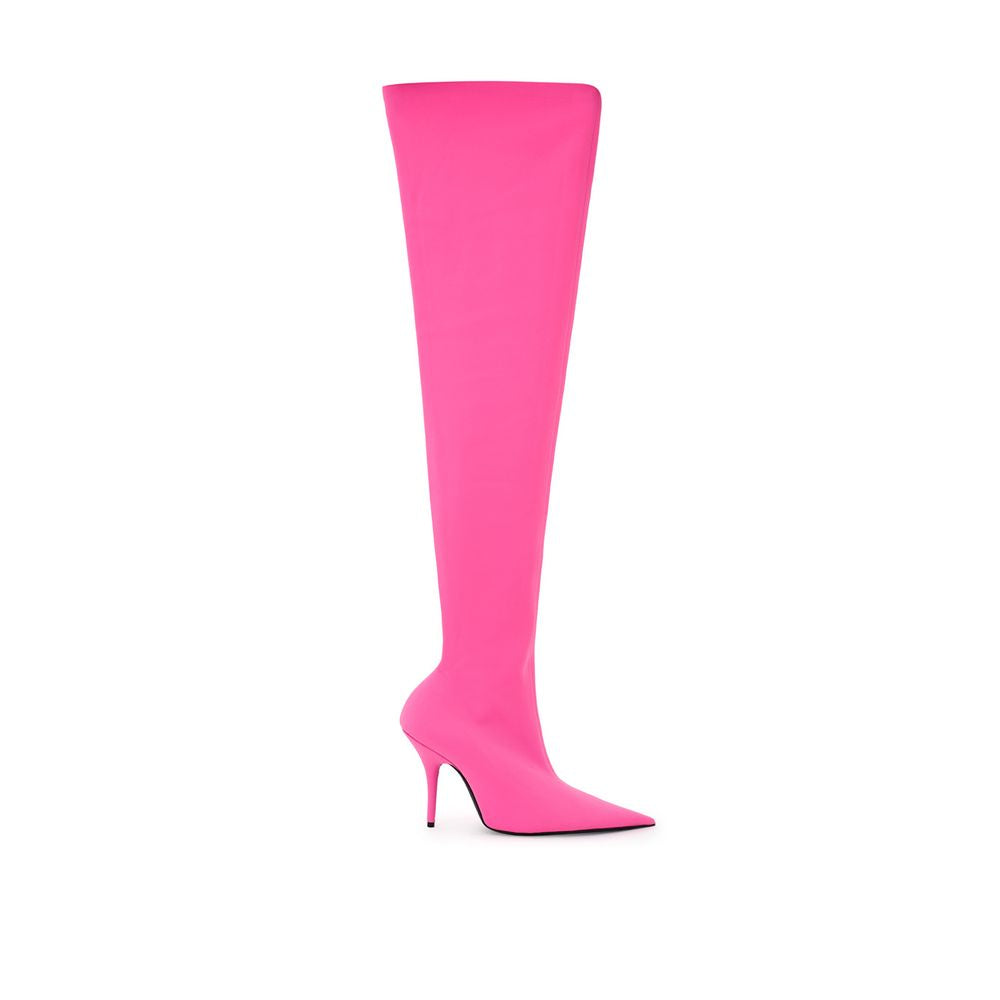 Boots by Balenciaga for women in polyester pink features an enchanting design from the Women's Polyester Boots collection, highlighting a enchanting and for a refined look.