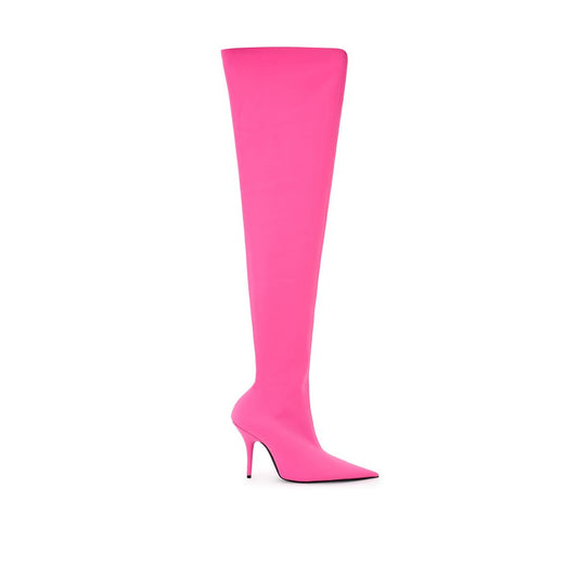 Boots by Balenciaga for women in polyester pink features an enchanting design from the Women's Polyester Boots collection, highlighting a enchanting and for a refined look.