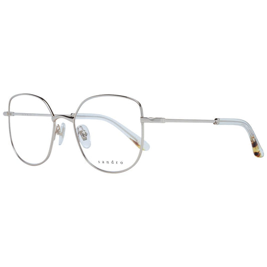 Eyeglasses Frames by Sandro for women in stainless steel silver features a refined silhouette, showcasing a refined silver coloured frame and full-frame frame design for a sophisticated, premium look.