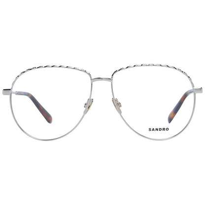 Eyeglasses Frames by Sandro for women in metal rose-gold features an refined silhouette, showcasing the refined rose-gold coloured frame and sophisticated full-frame frame design.