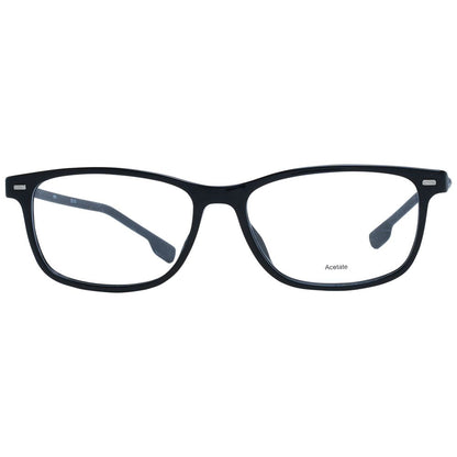 Eyeglasses Frames by Hugo Boss for men in acetate and black showcases an refined full-frame frame design featuring a sophisticated black coloured frame for an refined and refined aesthetic.