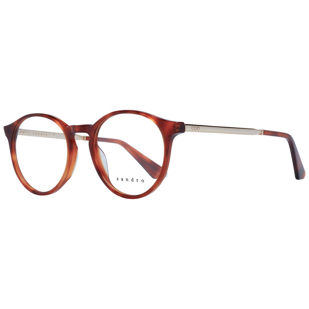 Eyeglasses Frames by Sandro for women in brown features an refined silhouette, showcasing the refined brown coloured frame and sophisticated full-frame frame design.