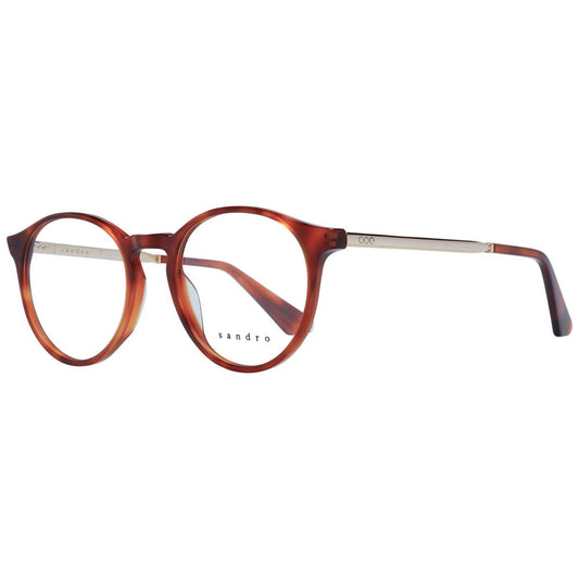 Eyeglasses Frames by Sandro for women in brown features an refined silhouette, showcasing the refined brown coloured frame and sophisticated full-frame frame design.