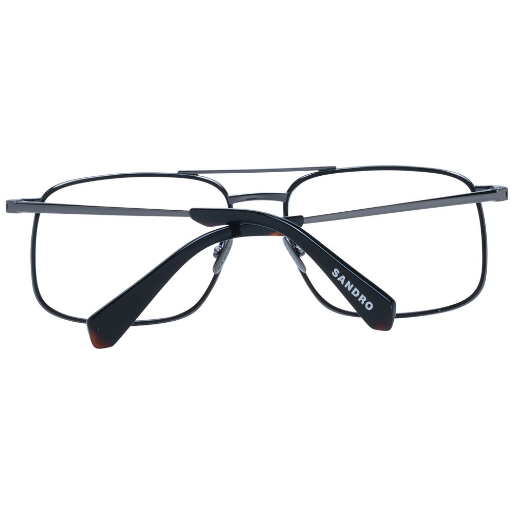 Eyeglasses Frames by Sandro for men in gray features an refined silhouette, showcasing the refined gray coloured frame and sophisticated full-frame frame design.