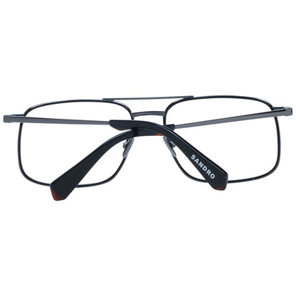 Eyeglasses Frames by Sandro for men in gray features an refined silhouette, showcasing the refined gray coloured frame and sophisticated full-frame frame design.