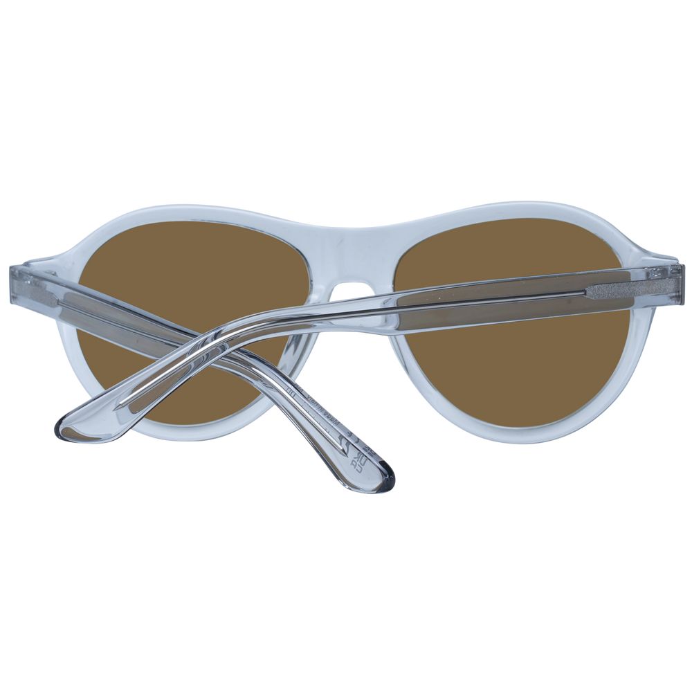 This Sunglasses by Serengeti for men in acetate transparent presents a sumptuous silhouette, showcasing a sumptuous full-rim round frame design in transparent coloured frame and high-performance photochromatic polarized lens.