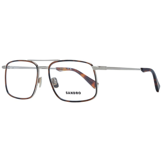 Eyeglasses Frames by Sandro for men in metal brown features a refined silhouette, showcasing a refined brown coloured frame and full-frame frame design for a sophisticated, premium look.