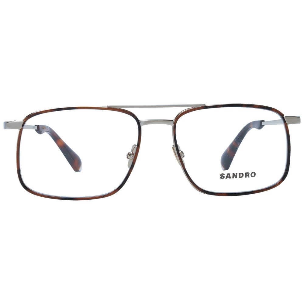 Eyeglasses Frames by Sandro for men in metal brown features an refined silhouette, showcasing the refined brown coloured frame and sophisticated full-frame frame design.