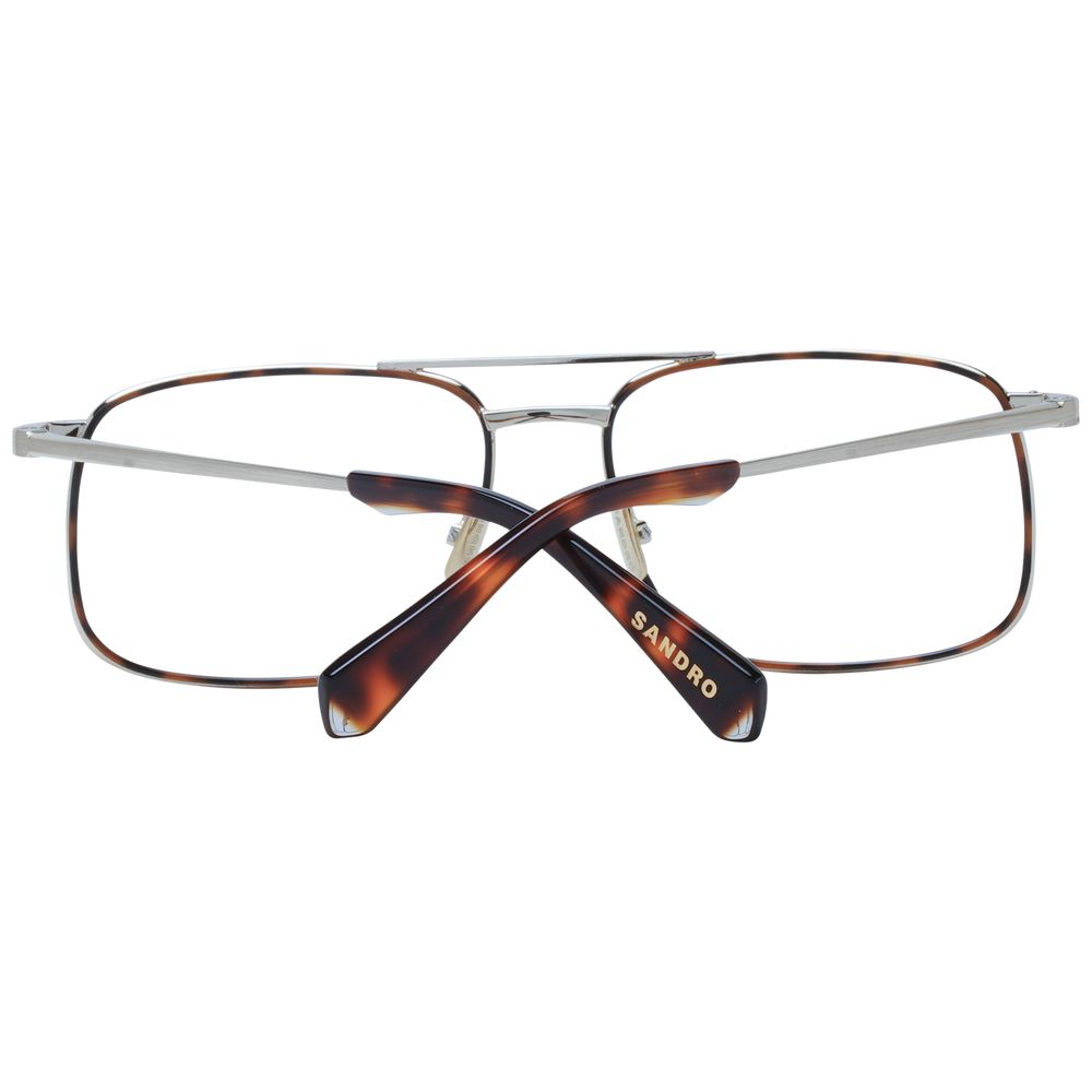 Eyeglasses Frames by Sandro for men in metal and brown showcases a refined silhouette, detailed with a brown coloured frame finish and a sophisticated full-frame frame design.